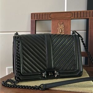 Black rebecca minkoff crossbody